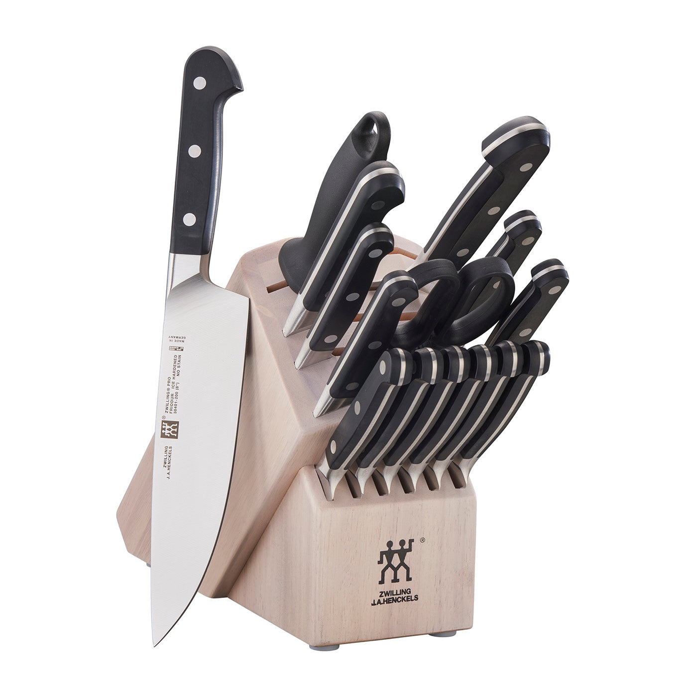 Zwilling Pro 16-pc Knife Block Set, White Online Sale