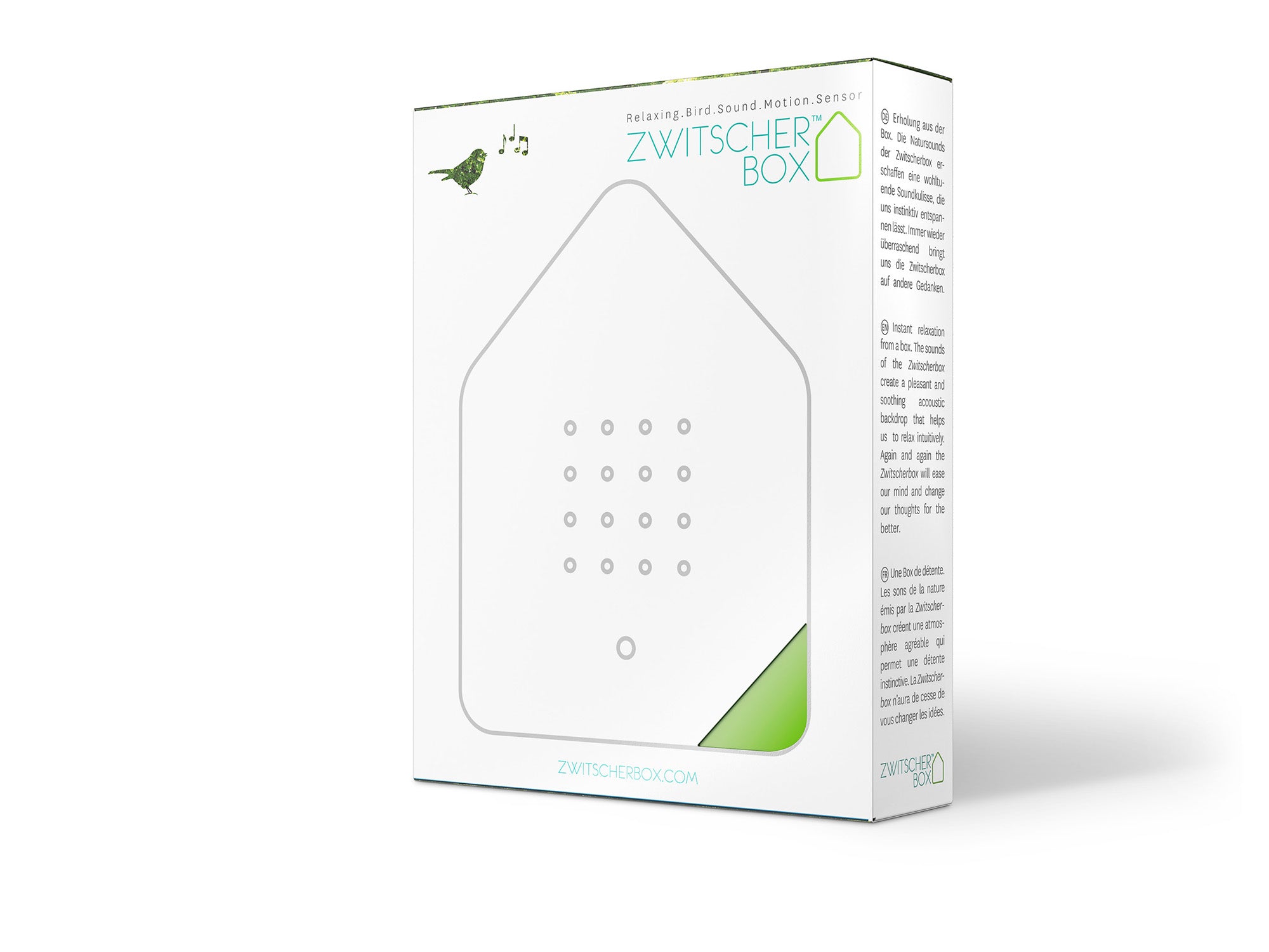 Zwitscherbox Classic Sound Therapy Machine with Motion Sensor, Green and White Hot on Sale