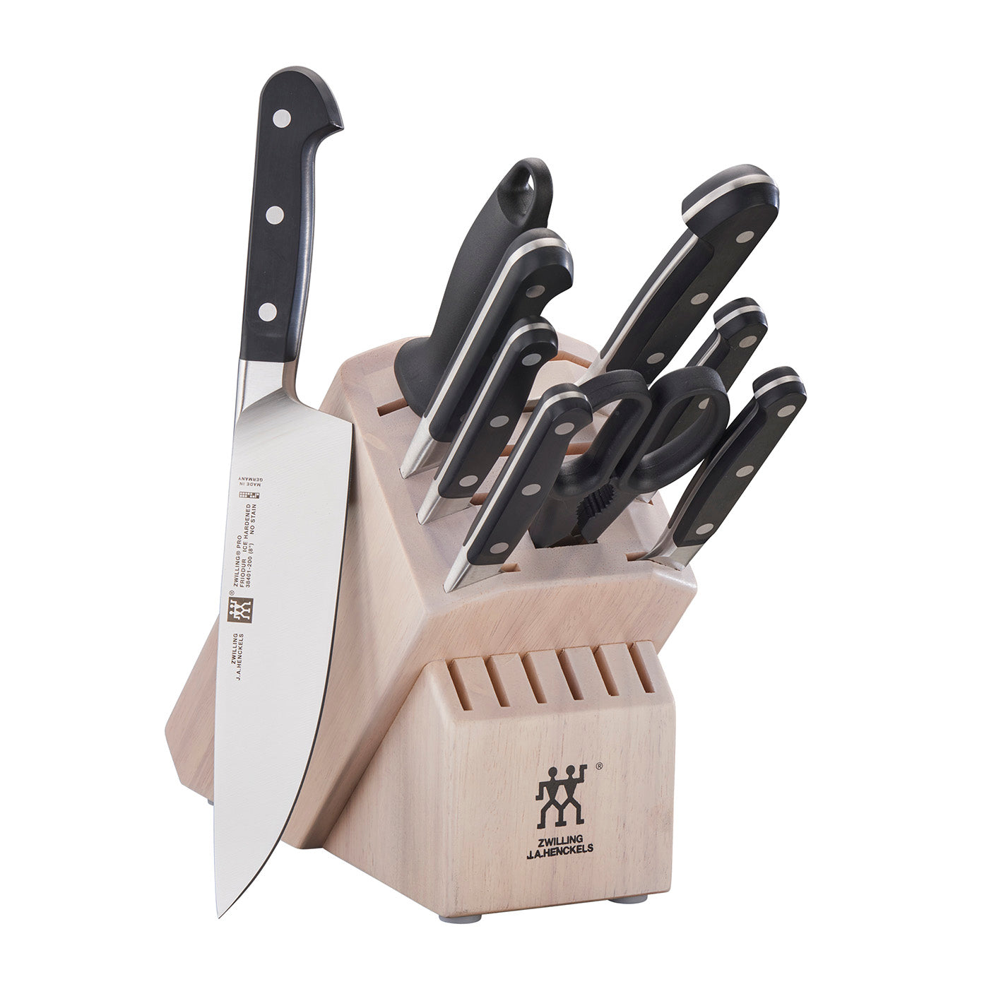 Zwilling Pro 10-pc Knife Block Set, White Sale