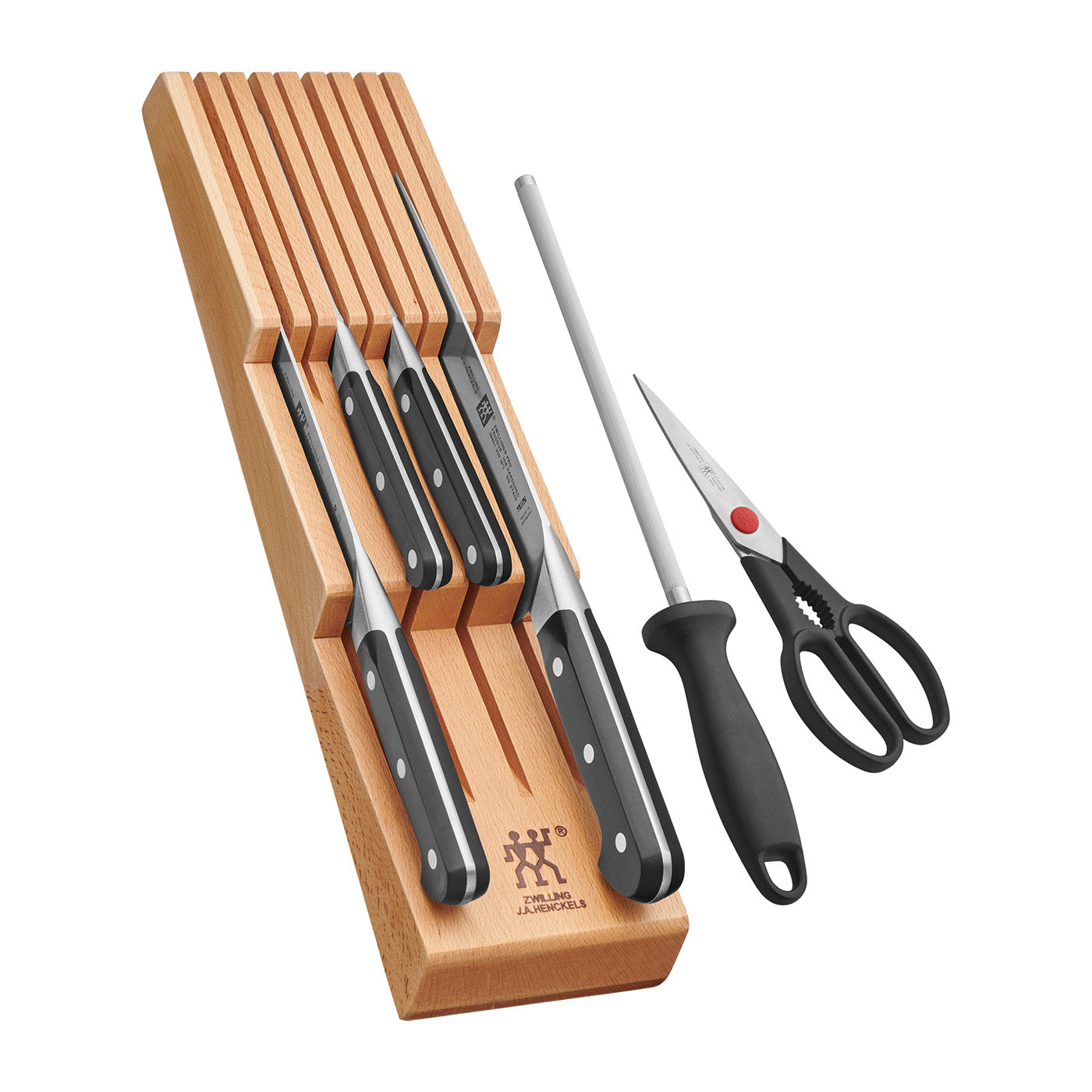 Zwilling Pro 7-pc Knife Block Set with In-Drawer Knife Tray on Sale