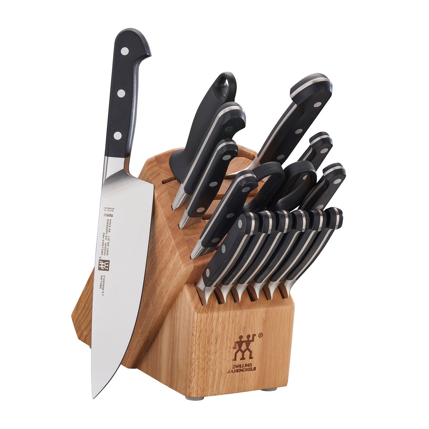 Zwilling Pro 16-pc Knife Block Set, Natural Fashion