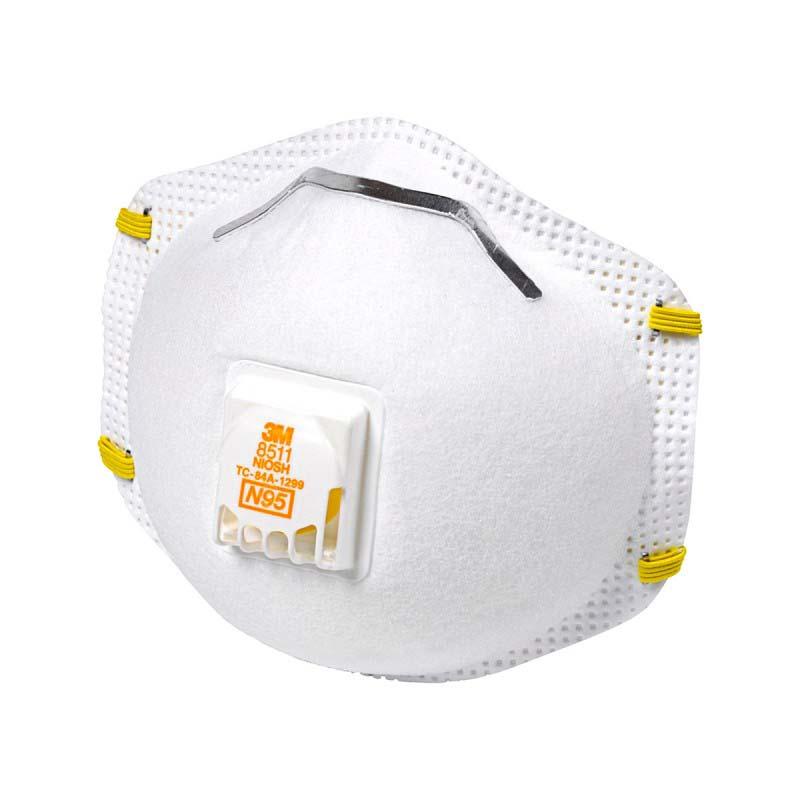 Dust Respirators 3M   8511 – 10 per Carton  With Exhalation Value N95 Sale