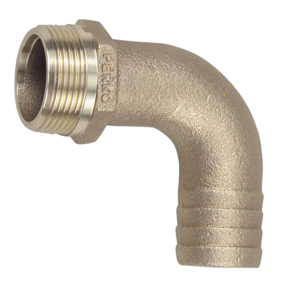 Perko 1-1/2″ Pipe to Hose Adapter 90 Degree Bronze MADE IN THE USA [0063DP8PLB] Online now