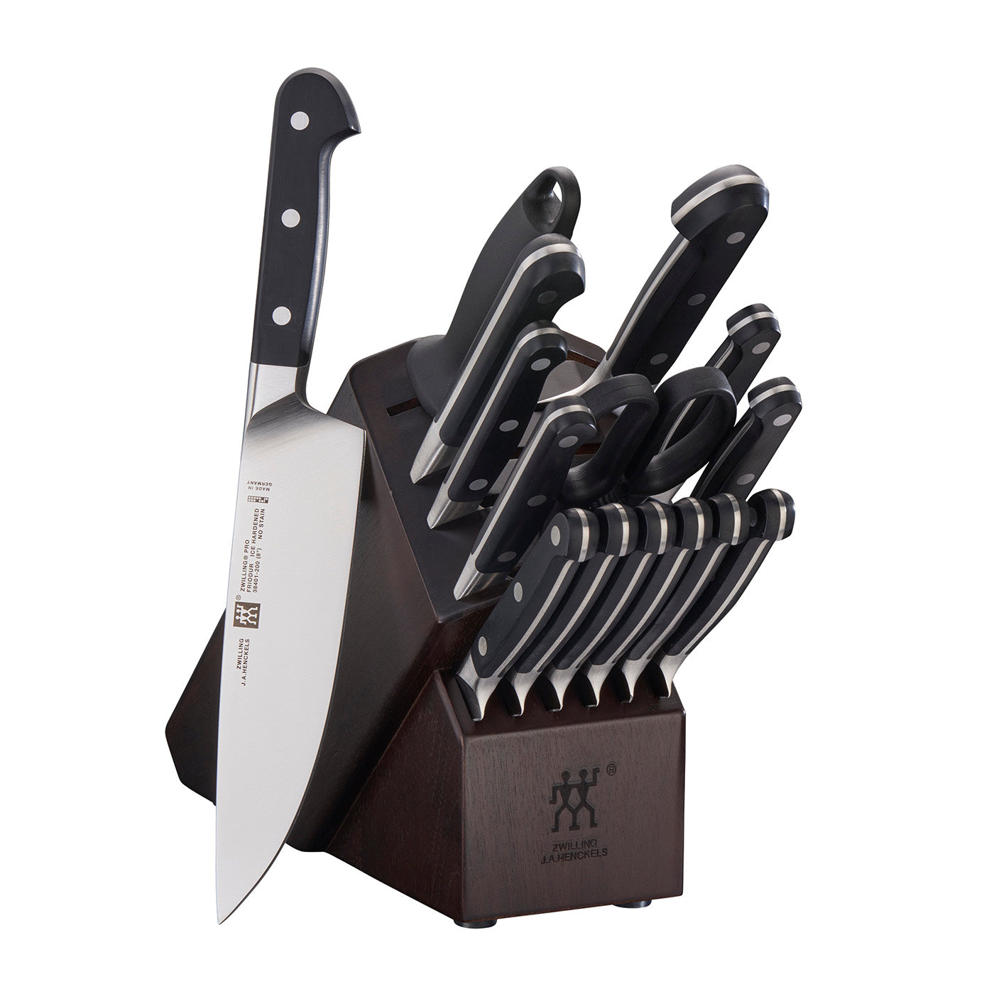 Zwilling Pro 16-pc Knife Block Set, Walnut Hot on Sale