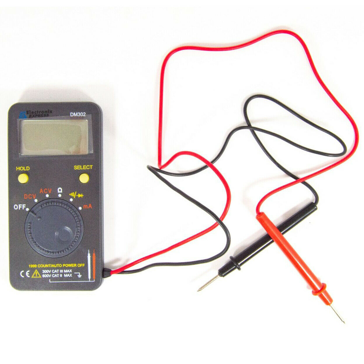 Electronix Express DM 302 Digital Pocket Auto-ranging Multimeter with Leads Hot on Sale