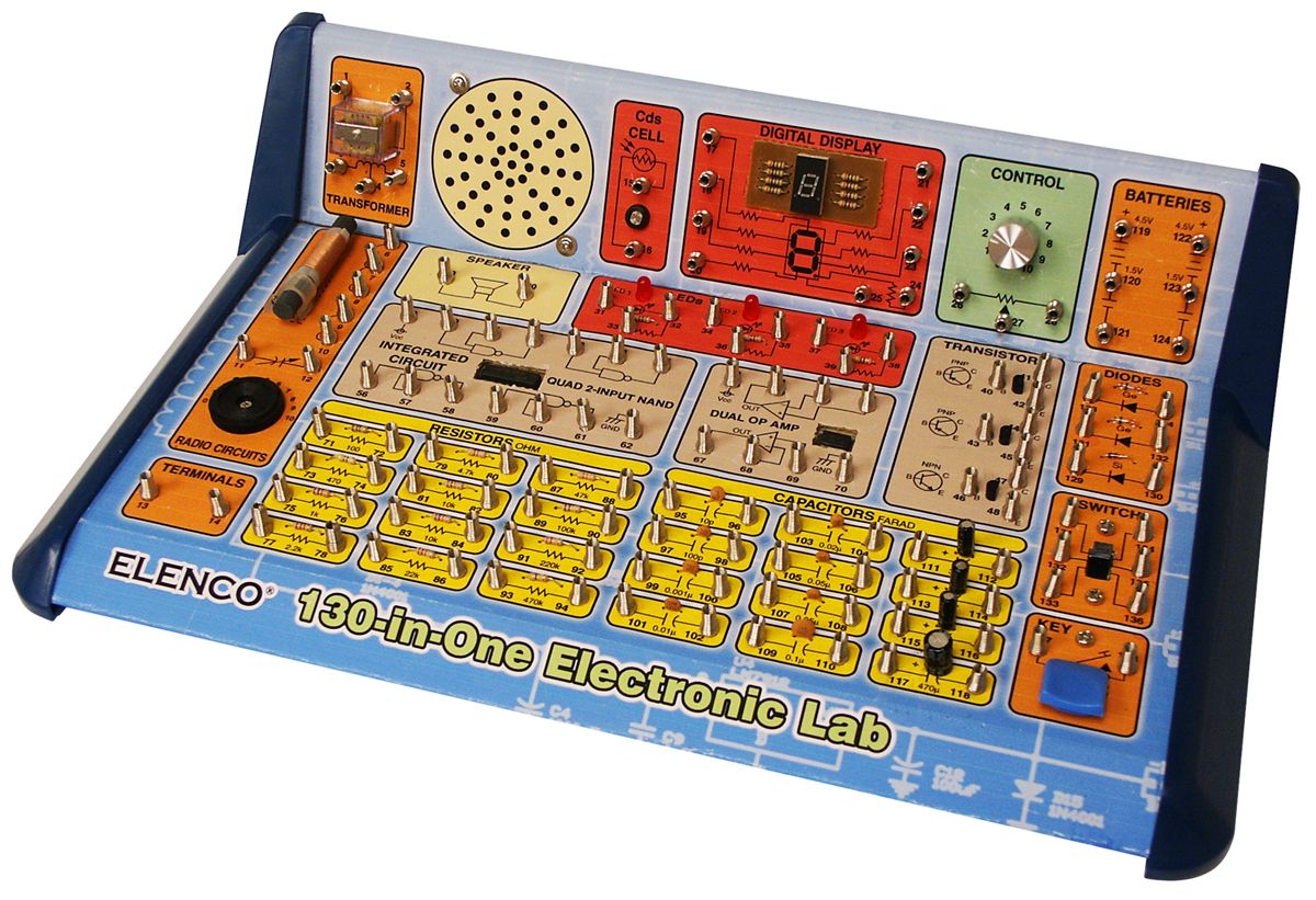 Elenco Electronic Playground 130, 130 in 1 Electronics Playground Hot on Sale