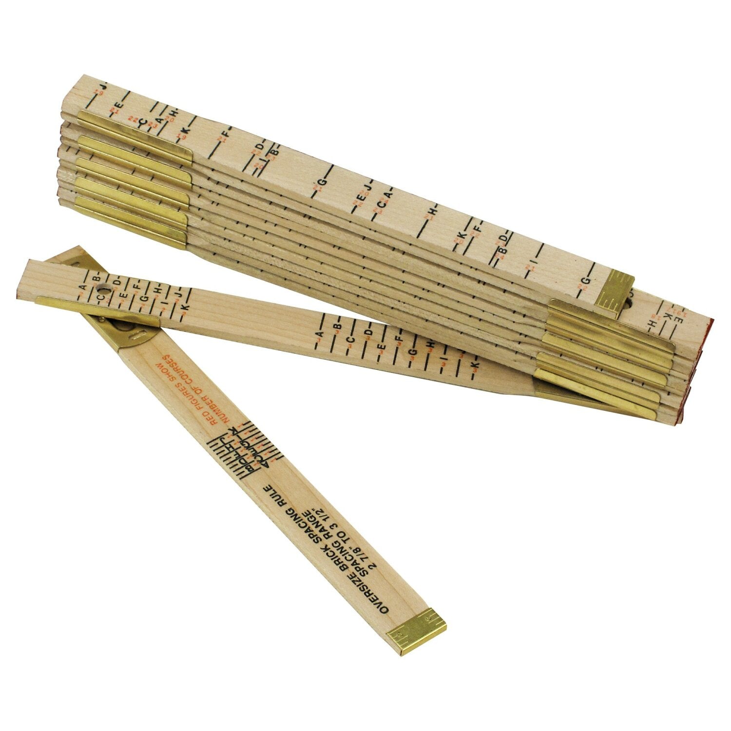 Kraft Tool BL169 6′ Lufkin King Size Brick Folding Rule Fashion