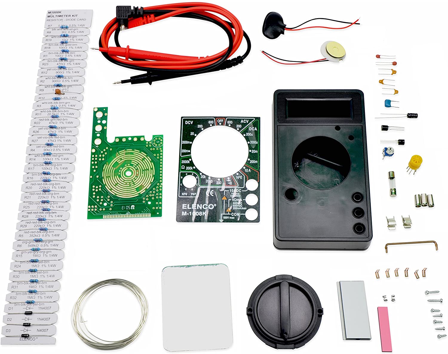 Elenco M-1008K – Digital Multimeter Solder Kit Hot on Sale