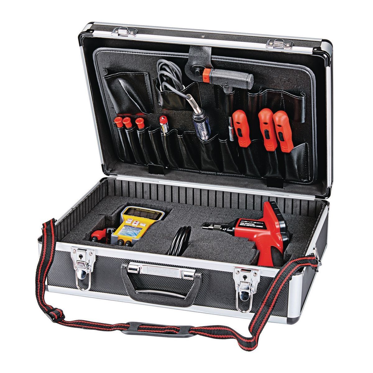 Electronics Express 18 In. X 6 In. X 13 In. Black Aluminum Case on Sale
