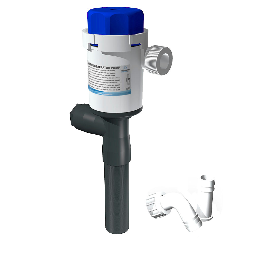 Albin Group Cartridge Aerator Pump – 750 GPH – 12V – Straight [01-05-079] Online now