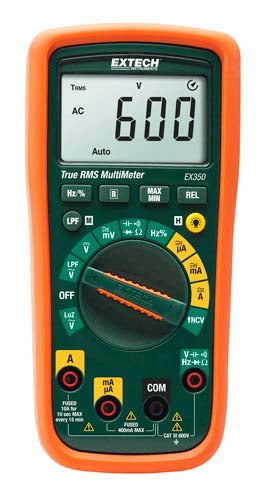 Extech EX350: 11 Function True RMS Multimeter + NCV Online Hot Sale