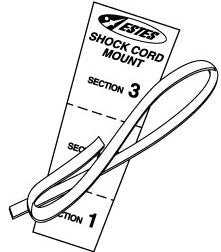 Estes Shock Cords and Mount Pack – Includes two 1/8″x18″ and one 1/4″x36″ Shock Cords and Four Mounts (2278) Fashion