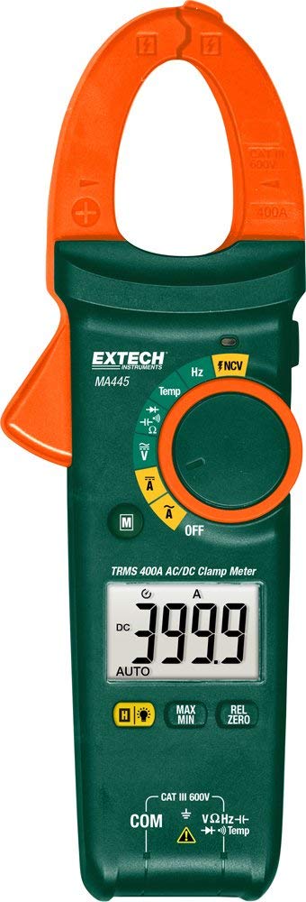Extech MA445: 400A True RMS AC/DC Clamp Meter + NCV Hot on Sale