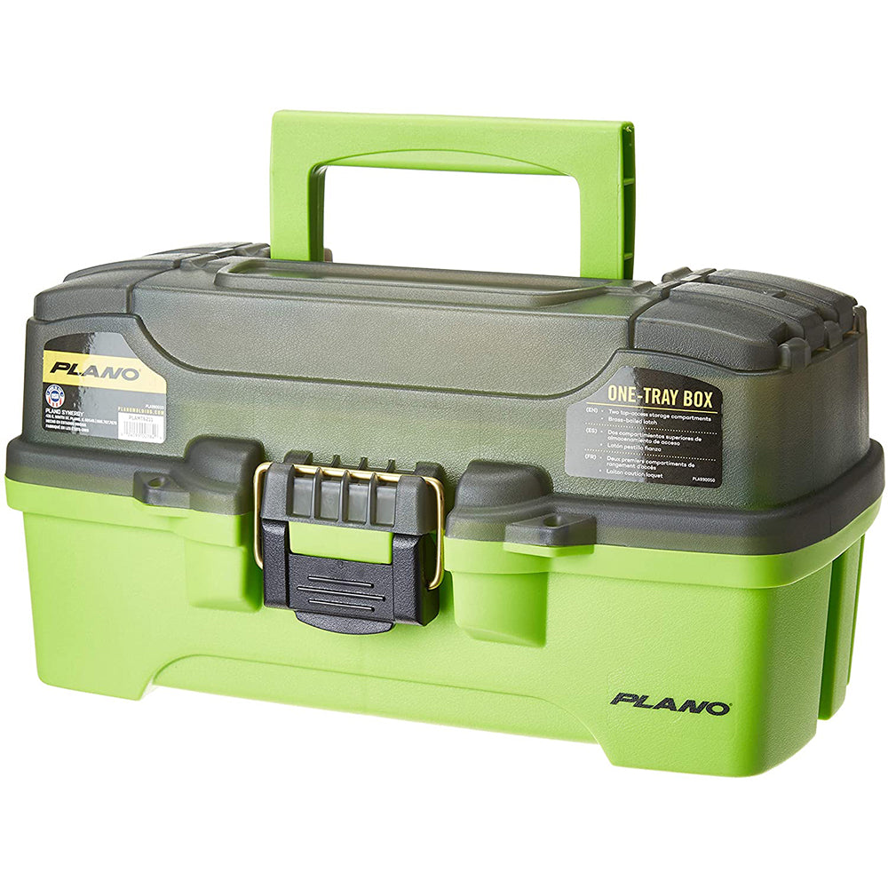 Plano 1-Tray Tackle Box w/Dual Top Access – Smoke  Bright Green [PLAMT6211] Online Sale