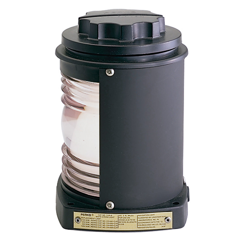 Perko Stern Light – Black Plastic, White light with Gray Tinted Lens [1129A00BLK] Hot on Sale