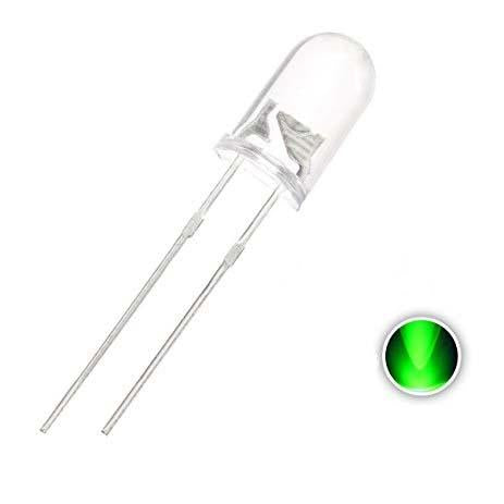 Flashing LED/Blinking LED – Green – 10mm Supply
