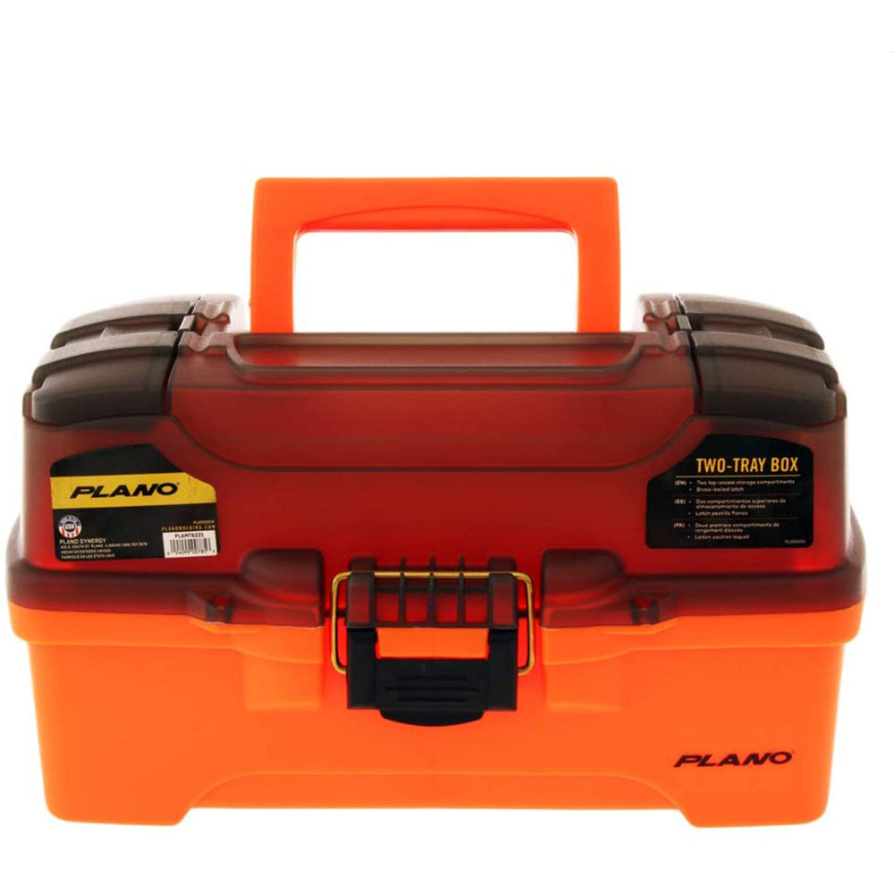 Plano 2-Tray Tackle Box w/Dual Top Access – Smoke  Bright Orange [PLAMT6221] Discount