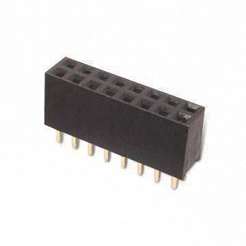 Female Header Receptacle 2 Row 16 Contacts Fashion