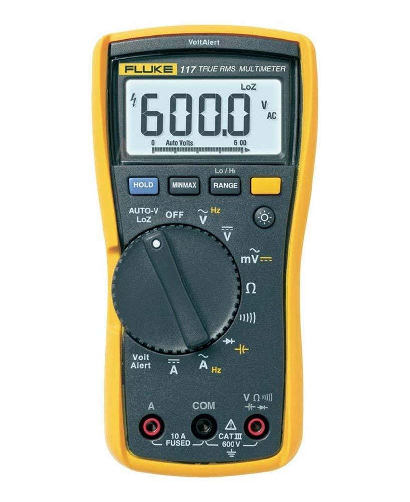 Fluke Digital Multimeter Autoranging, True RMS, Backlight,AC/DC-10amps Model 117 Hot on Sale