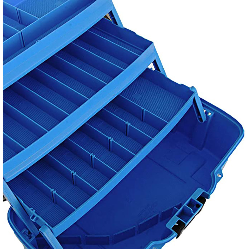 Plano 3-Tray Tackle Box w/Dual Top Access – Smoke  Bright Blue [PLAMT6231] Supply