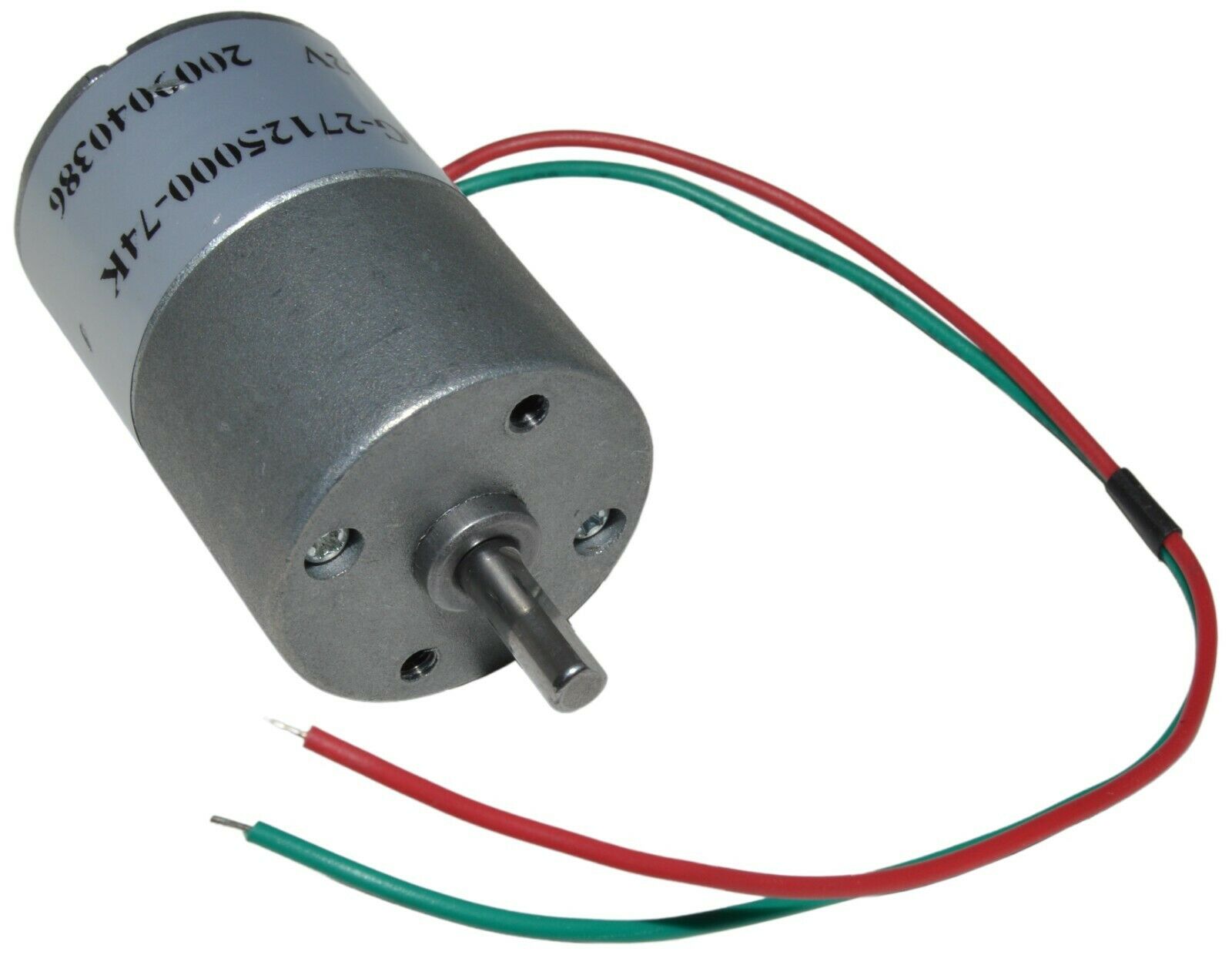 Gear Head Motor – 12V DC, 4500 RPM with 6″ Wire Leads, 22AWG Solid Wire Leads Online Sale