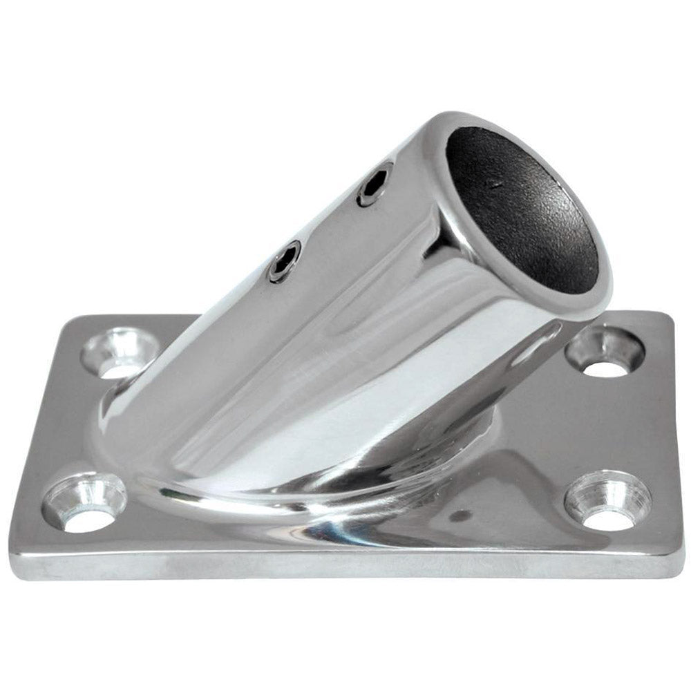 Whitecap ” O.D. 45 Degree Rectangle Base SS Rail Fitting [6015C] Fashion
