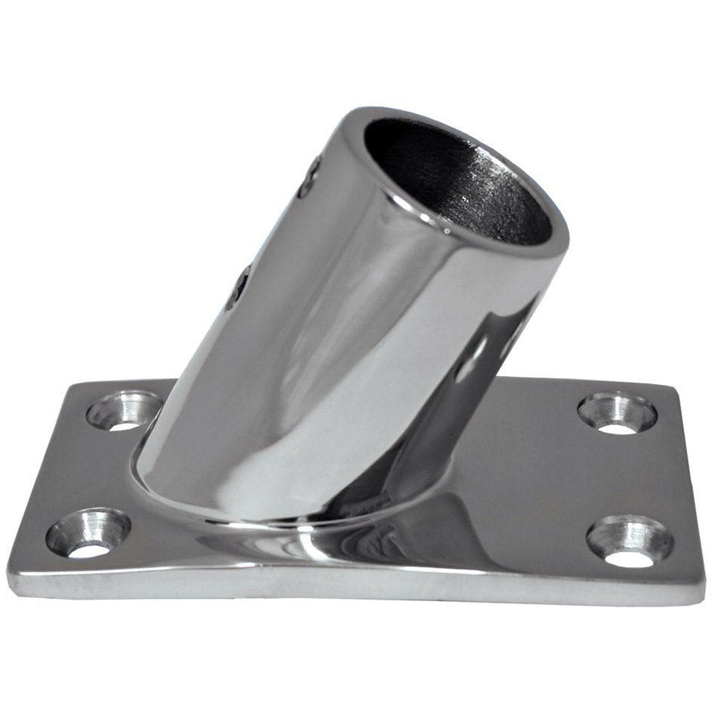 Whitecap ” O.D. 60 Degree Rectangle Base SS Rail Fitting [6042C] Fashion