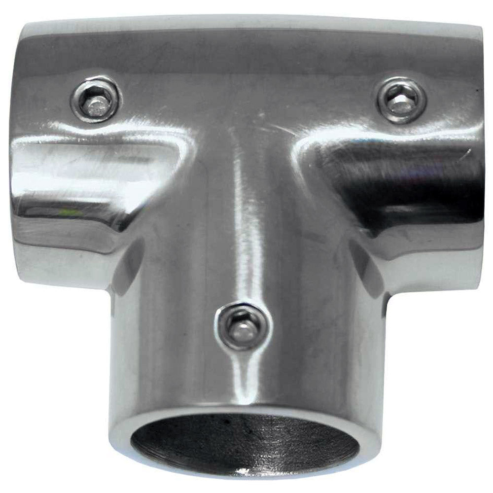 Whitecap 1″ O.D. 90 Degree SS Tee Rail Fitting [6143C] Sale