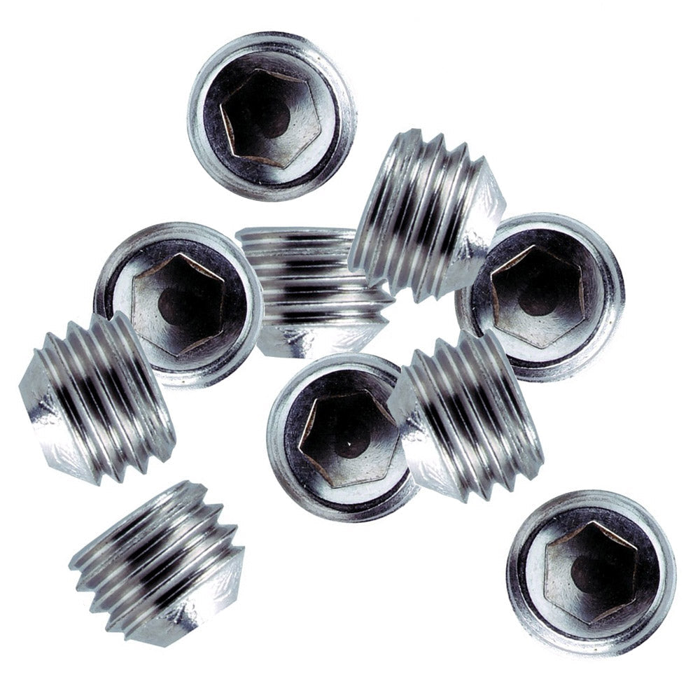 Whitecap 1/4″-28 Thread SS Set Screws – 10 Pack [6249C] Online Sale