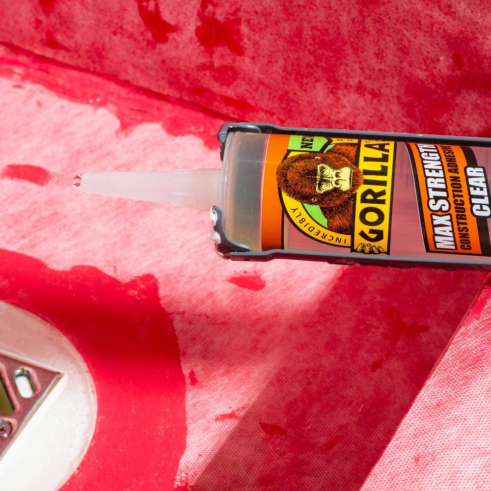 Gorilla 12 Pack 9 oz. Cartridges Max Strength Construction Adhesive, Clear Online Sale