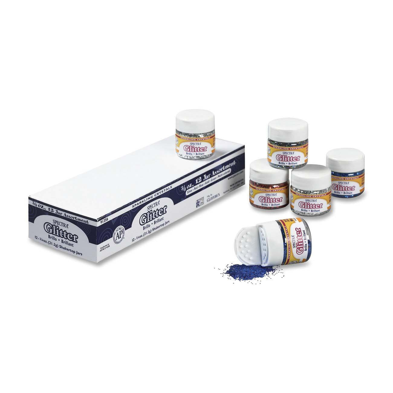 Glitter 6 Color Set 3/4 oz Each Discount