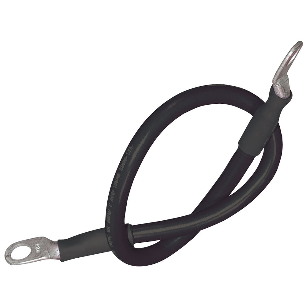 Ancor Battery Cable Assembly, 2 AWG (34mm) Wire, 5/16″ (7.93mm) Stud, Black – 18″ (45.7cm) [189140] Hot on Sale