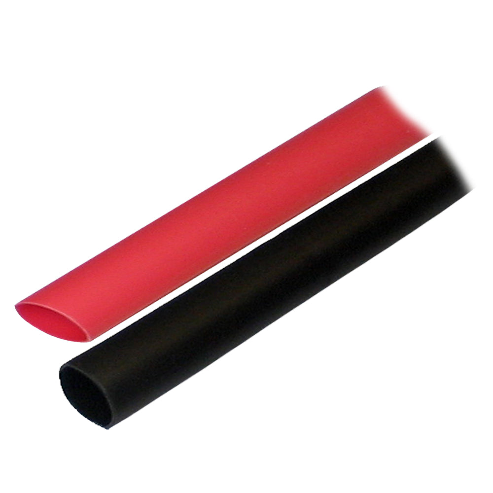 Ancor Adhesive Lined Heat Shrink Tubing (ALT) – 1/2″ x 3″ – 2-Pack – Black/Red [305602] Online Hot Sale
