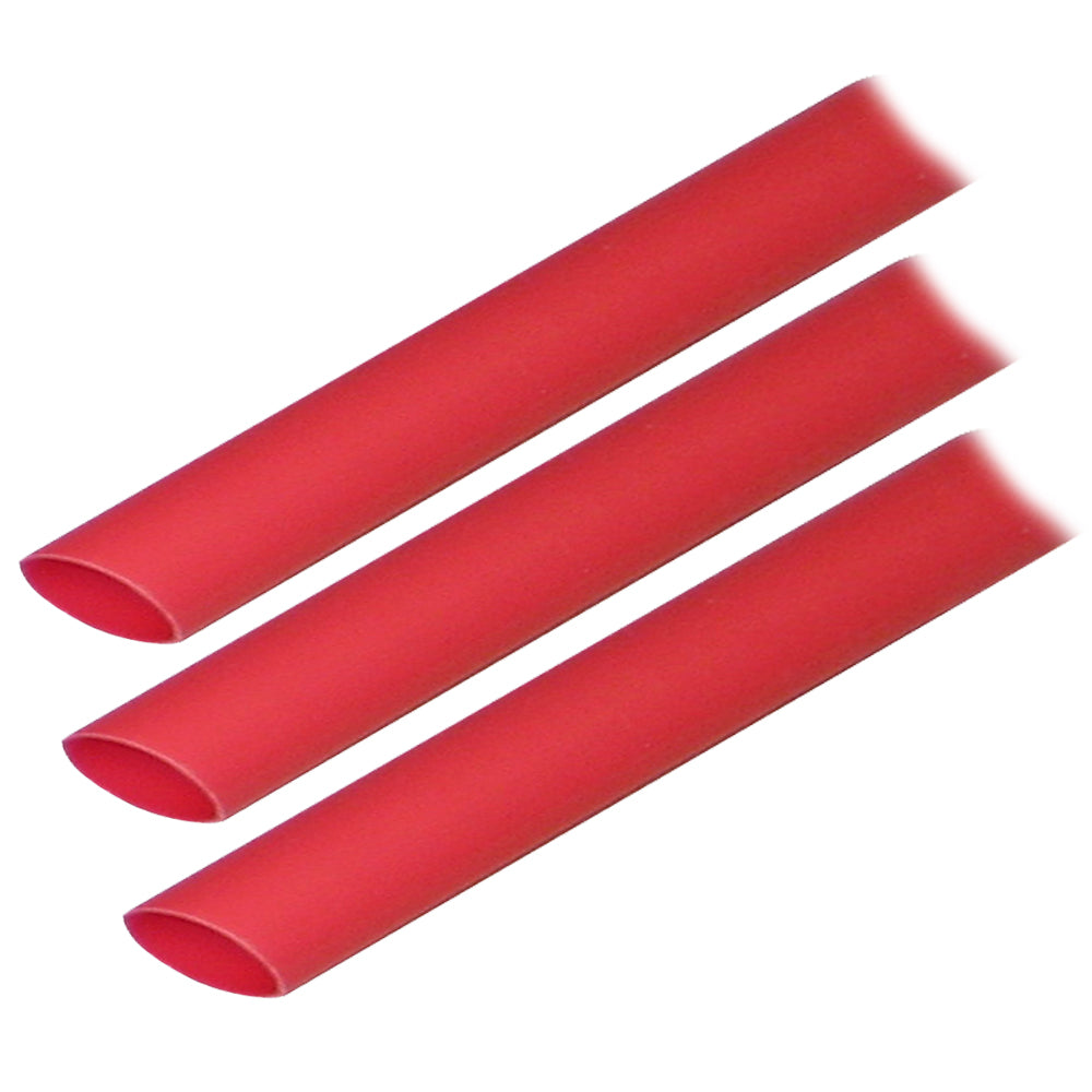 Ancor Adhesive Lined Heat Shrink Tubing (ALT) – 1/2″ x 3″ – 3-Pack – Red [305603] Sale