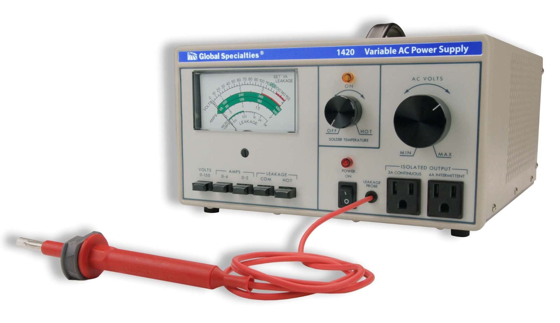 Global Specialties Model 1420 Variable AC Power Supply 0-150 VAC, 0-3 Amp Online Sale