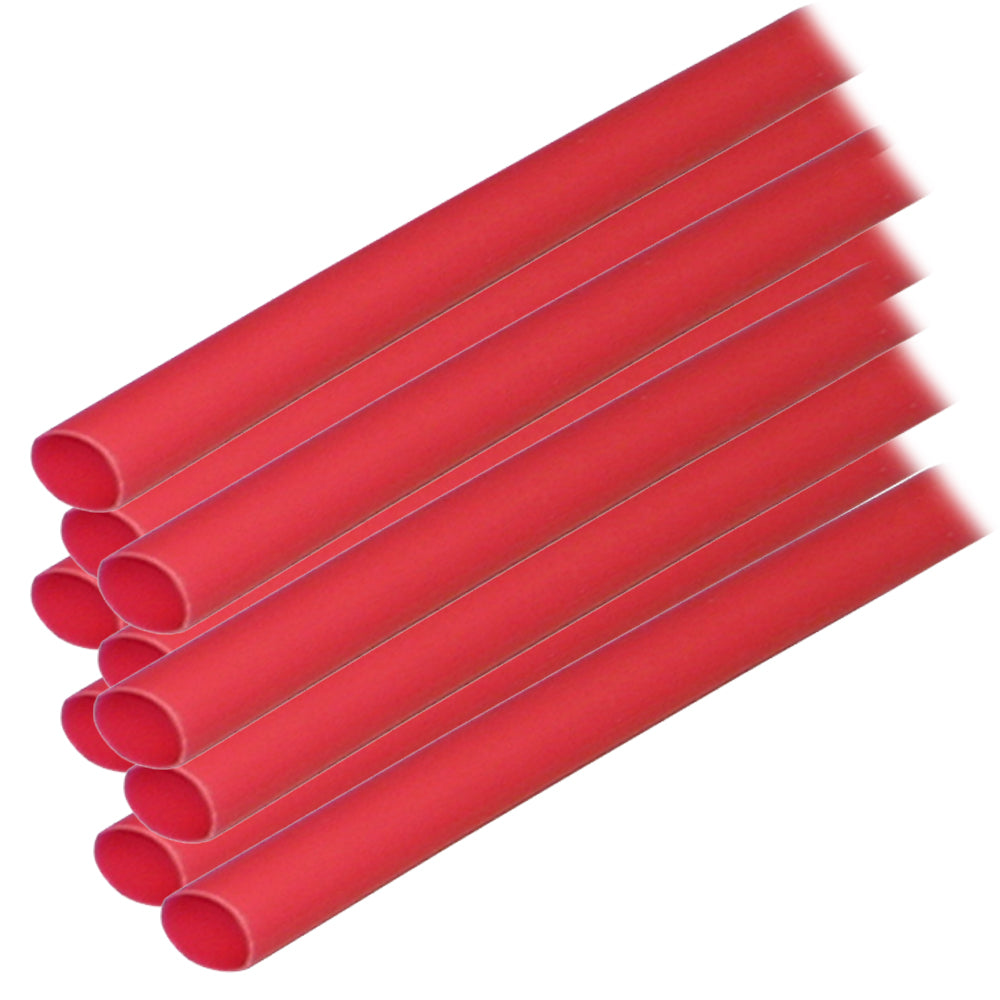 Ancor Adhesive Lined Heat Shrink Tubing (ALT) – 1/4″ x 12″ – 10-Pack – Red [303624] Discount