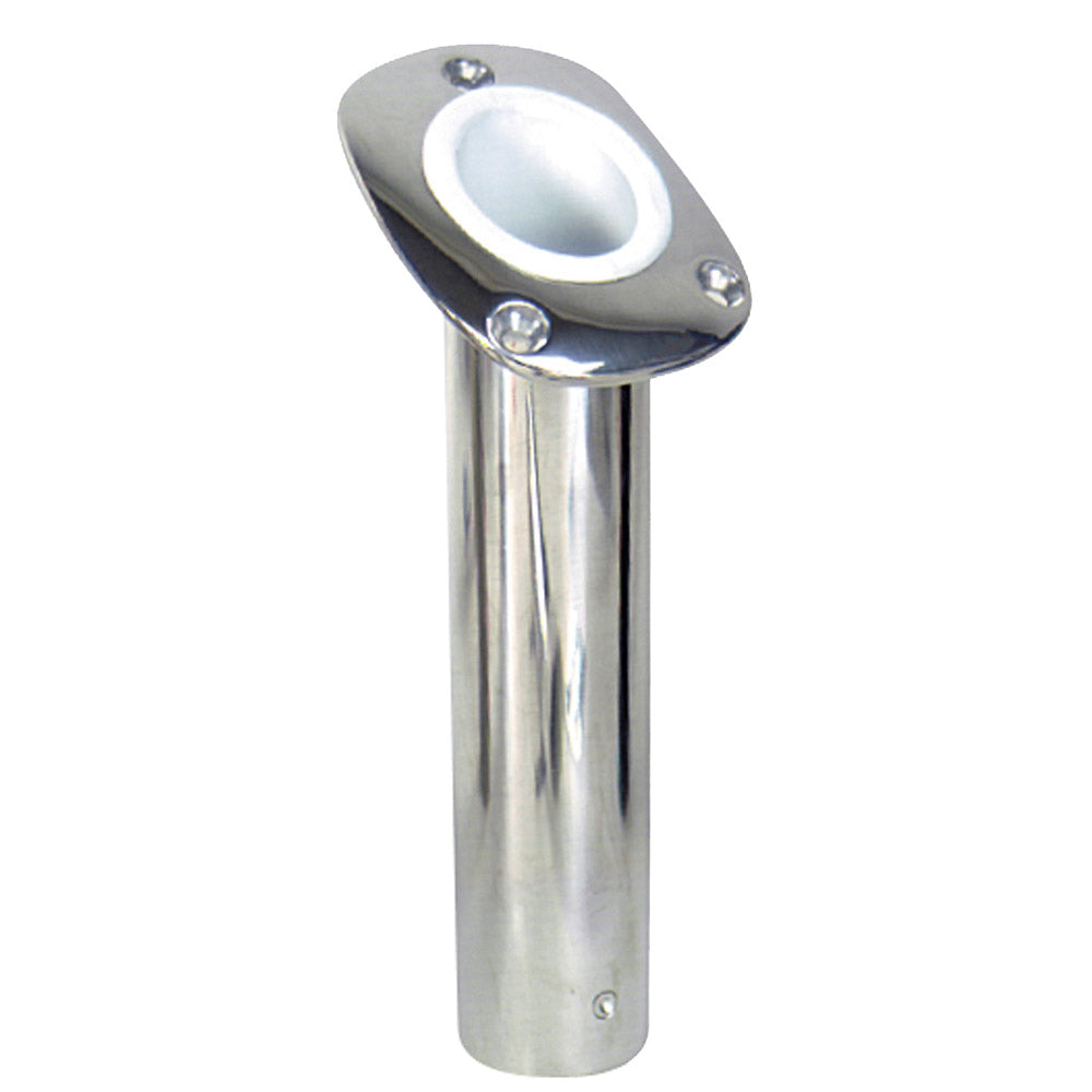 Whitecap Bluewater 30 Deg. Stamped S.S. Flush Mount Rod Holder [S-096] Online now