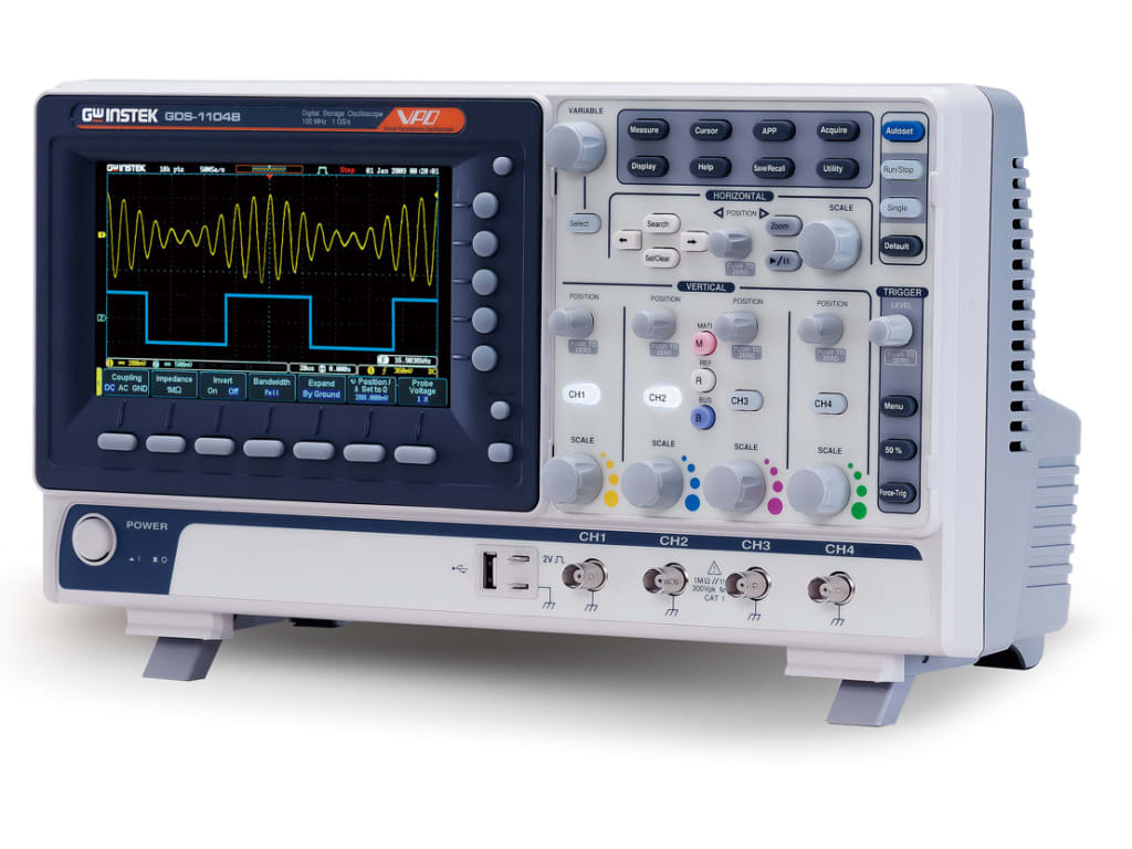 GW Instek 100MHz, 2 Channel Digital Storage Oscilloscope, Model GDS-1102B Online now