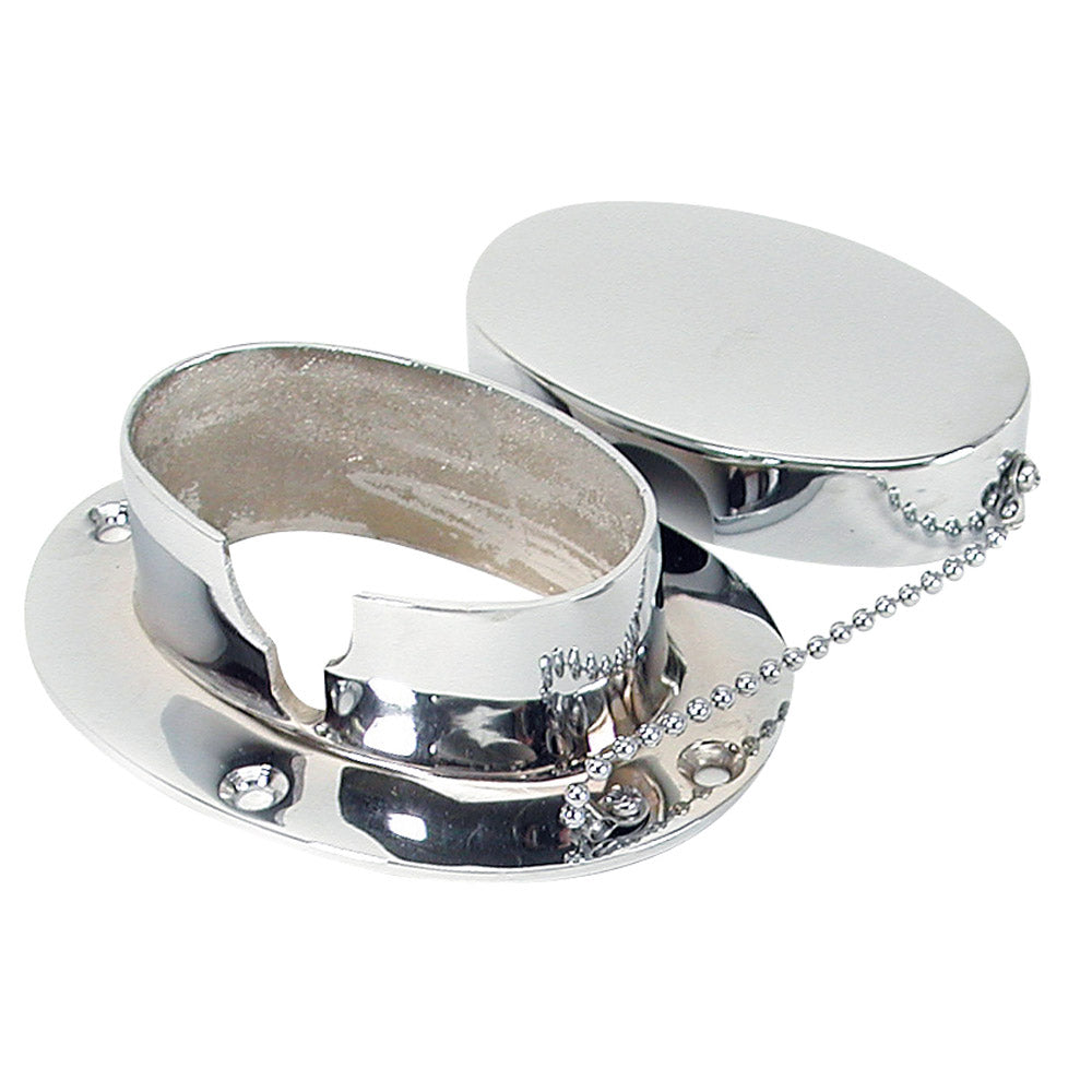 Whitecap Chain & Rope Deck Pipe 4″ x 2-1/4″ Chrome Plate [S-114C] Online now