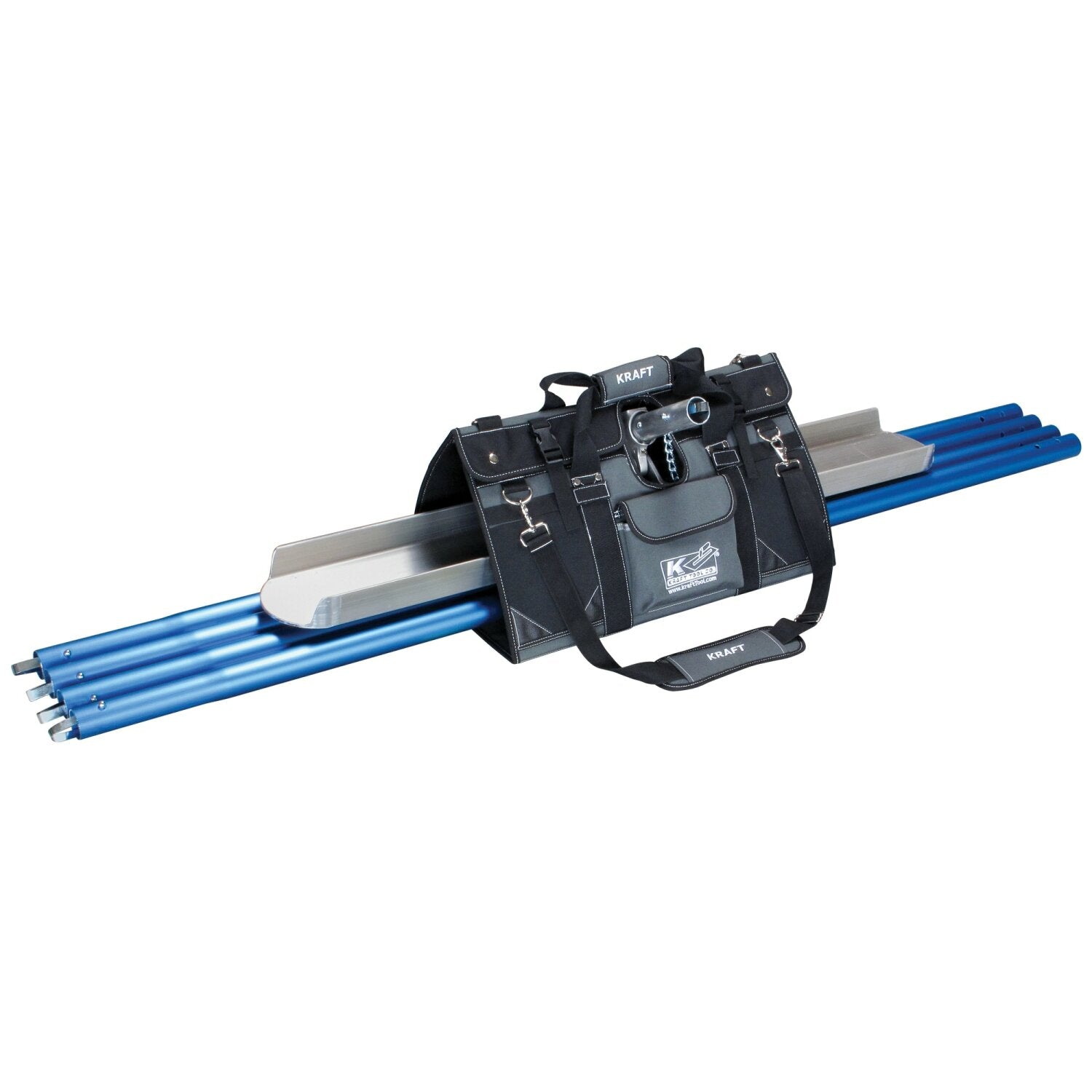 Kraft Tool CC1017 EZY-Tote Tool Carrier with 48″ Channel Float, Knucklehead II Bracket, and (4) 6 Ft. 1-3/4″ Button Handles Online now