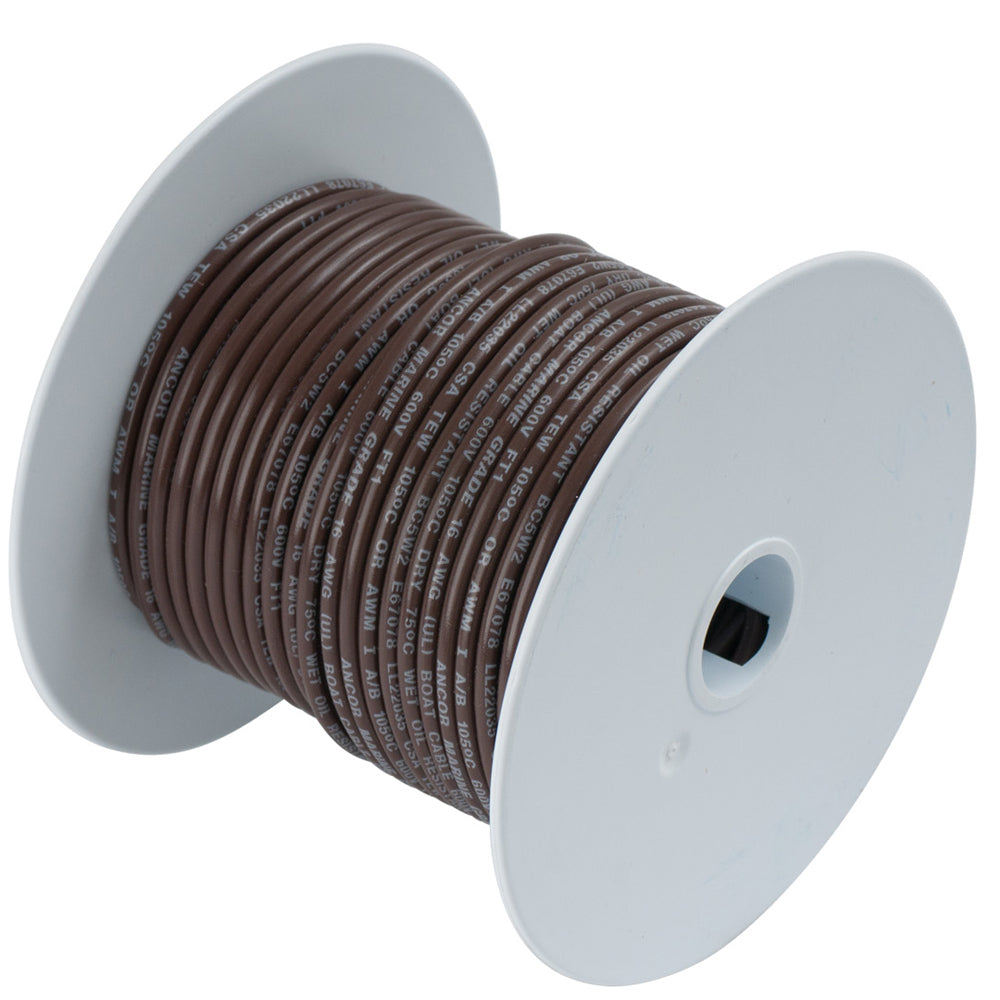 Ancor Brown 18 AWG Tinned Copper Wire – 500′ [100250A] Hot on Sale