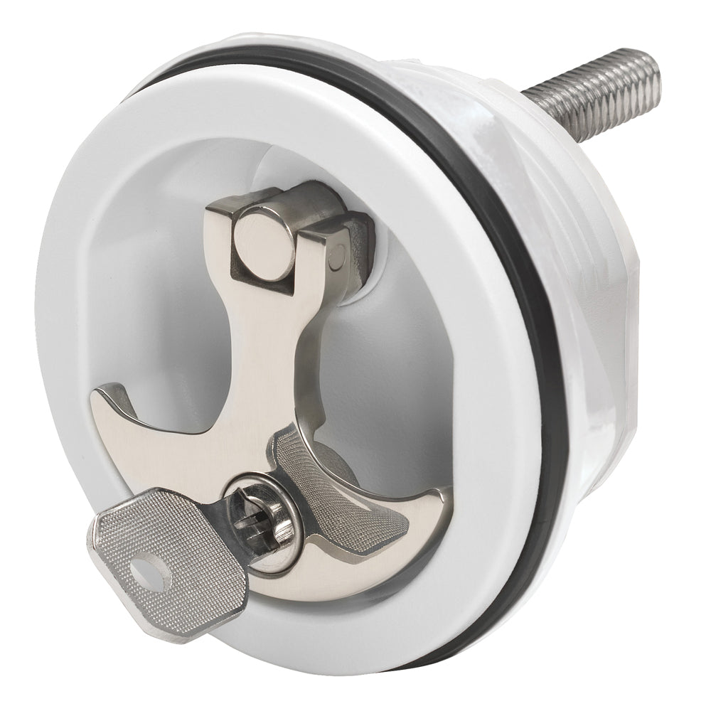 Whitecap Compression Handle – Nylon White/Stainless Steel – Locking [6228WC] on Sale