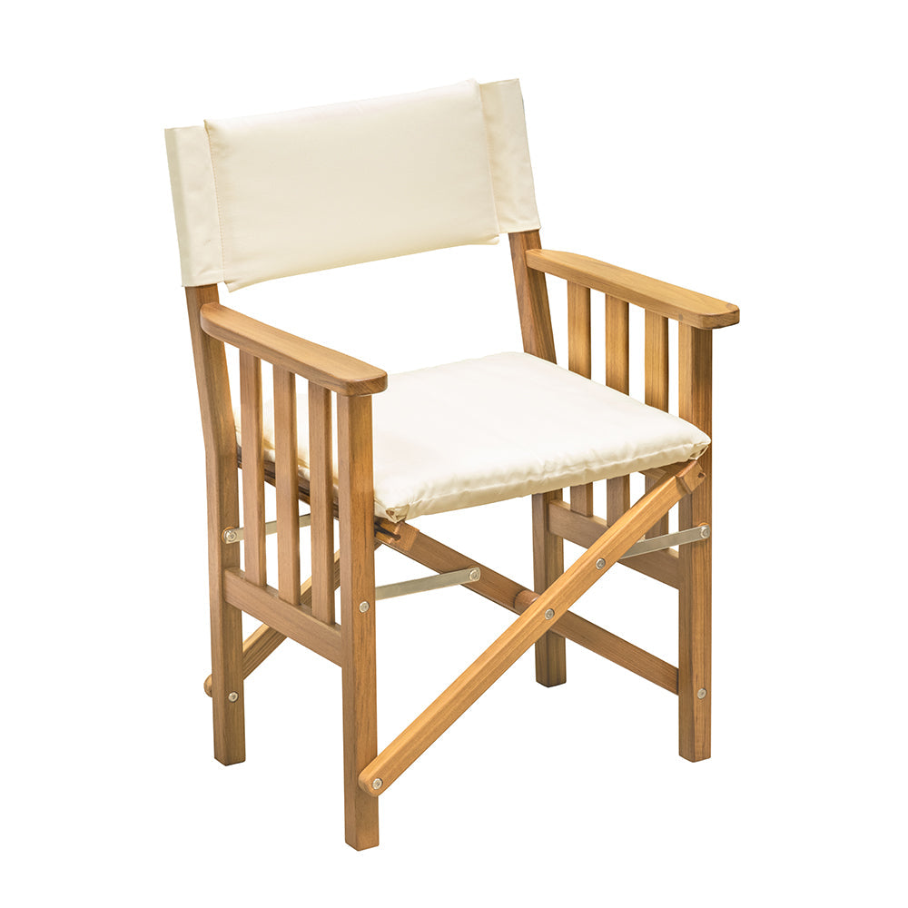 Whitecap Directors Chair II w/Cream Cushion – Teak [61053] Online now
