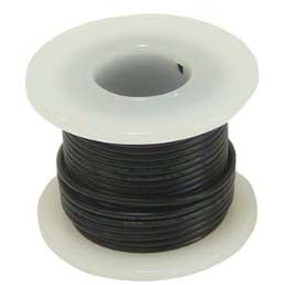 Hookup Wire 18 Gauge Stranded, (Black , 100 Feet), 300 Volts Online now