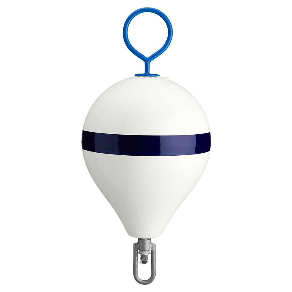 Polyform 13.5″ CM Mooring Buoy w/Steel Iron – White Blue Stripe [CM-2 WH-STR] Online Sale