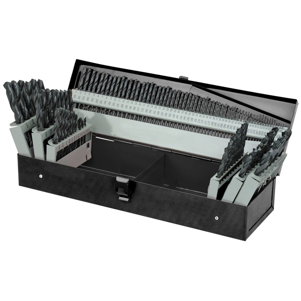 High Speed Steel Drill Bit Set With Index, 115 Pc Online