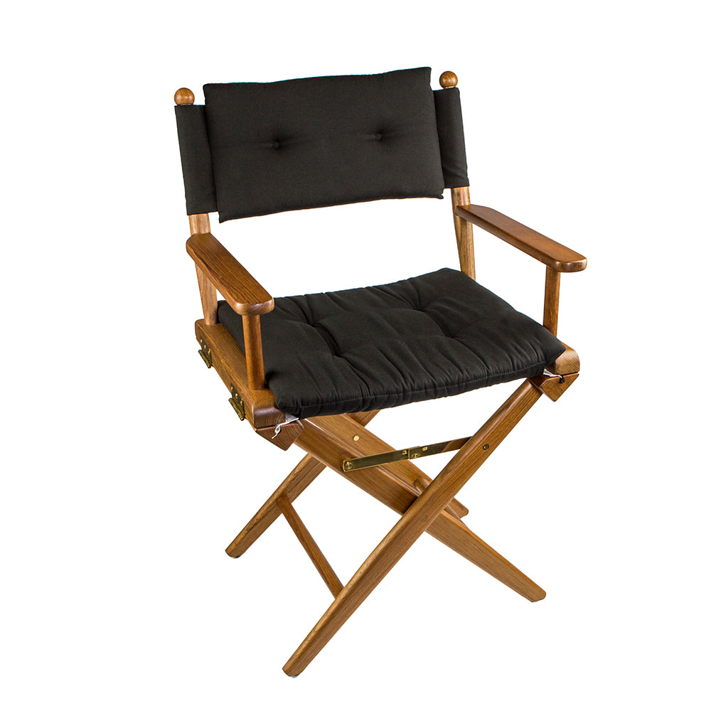 Whitecap Directors Chair w/Black Cushion – Teak [61041] Online Hot Sale