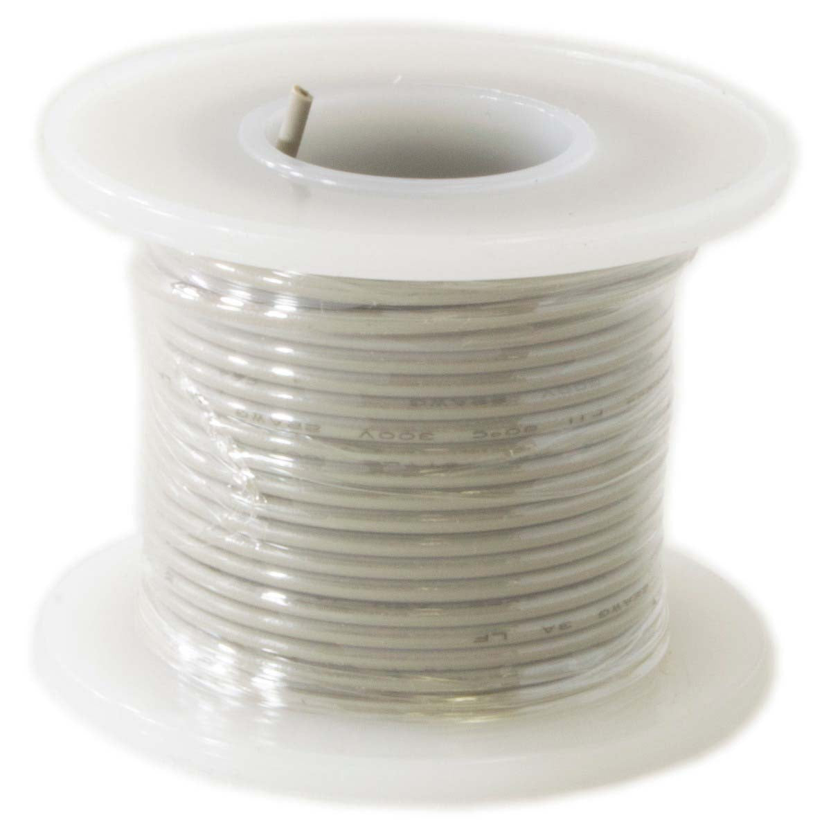 Hook Up Wire 22 Gauge Stranded (Gray, 100 Feet), 300 Volts Online Hot Sale