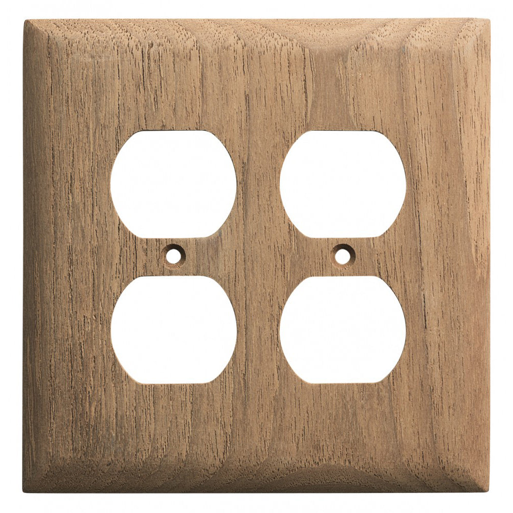 Whitecap Teak 2-Duplex/Receptacle Cover Plate [60177] Online Hot Sale