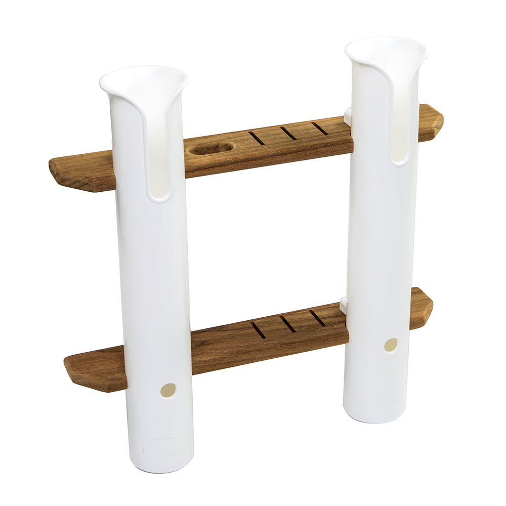 Whitecap Teak 2-Rod Tournament Storage Rack [63448] Discount